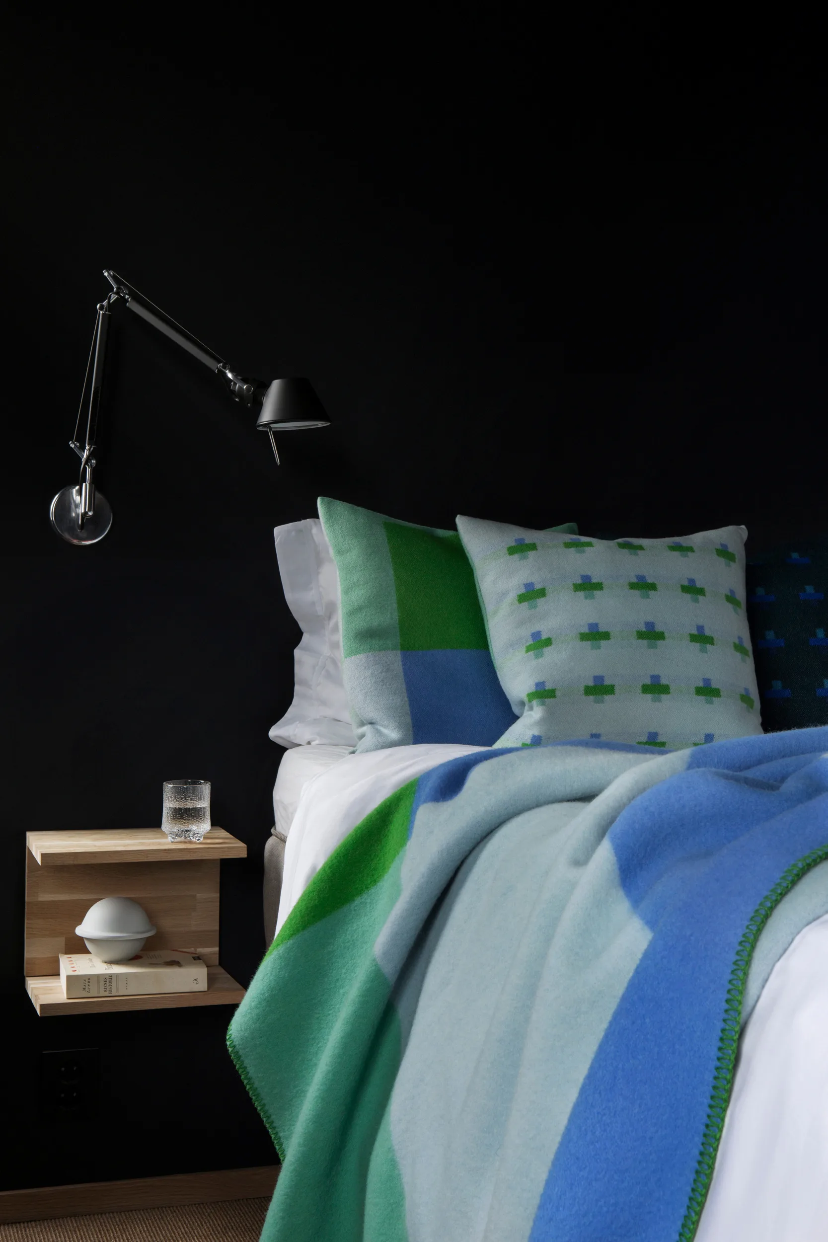 Syndin pute 50x50 cm, 
Glacier Røros Tweed