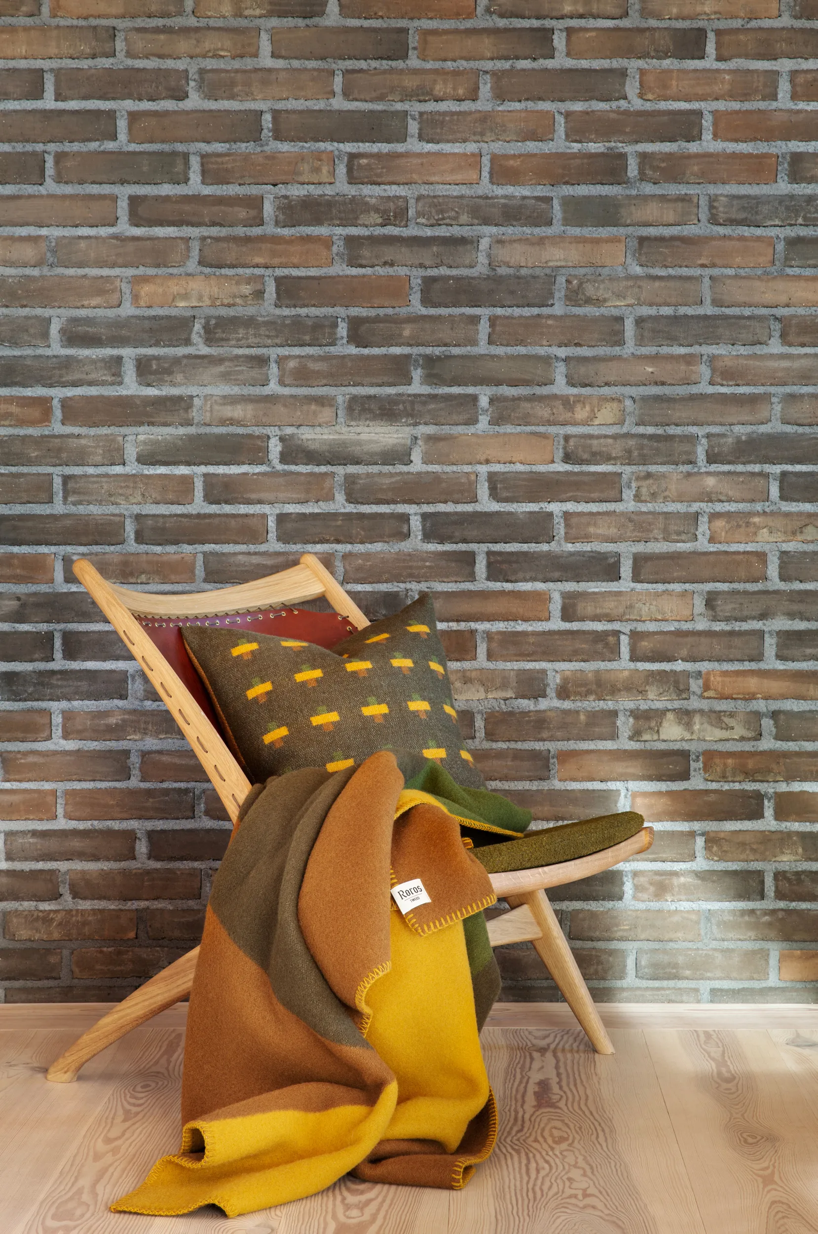 Syndin pute 50x50 cm, Moorland  Røros Tweed