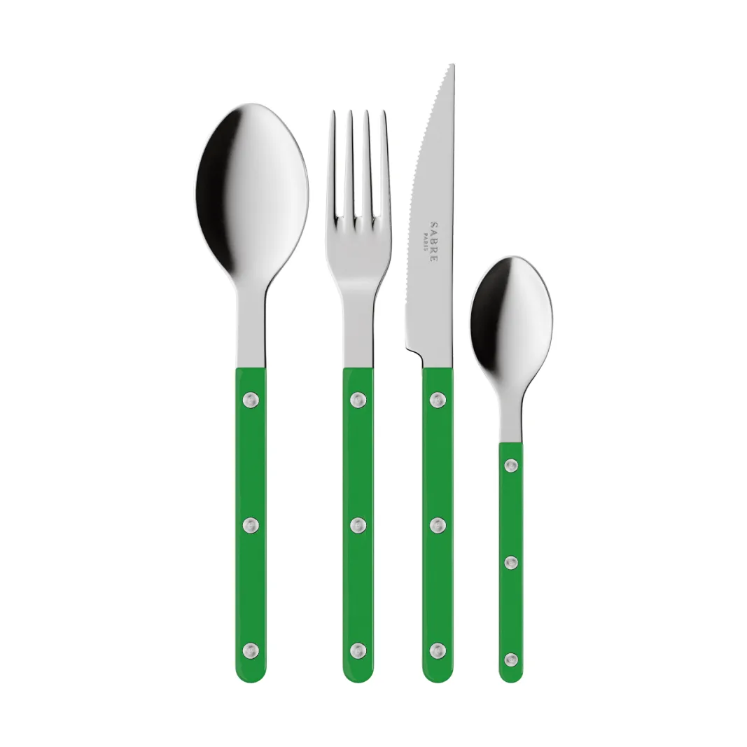Bistrot solid bestikksett 4 deler, Garden green SABRE Paris