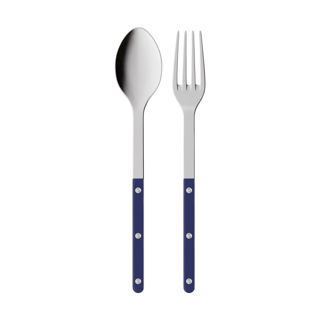 Bistrot solid serveringsbestikk 2 deler, Navy blue SABRE Paris