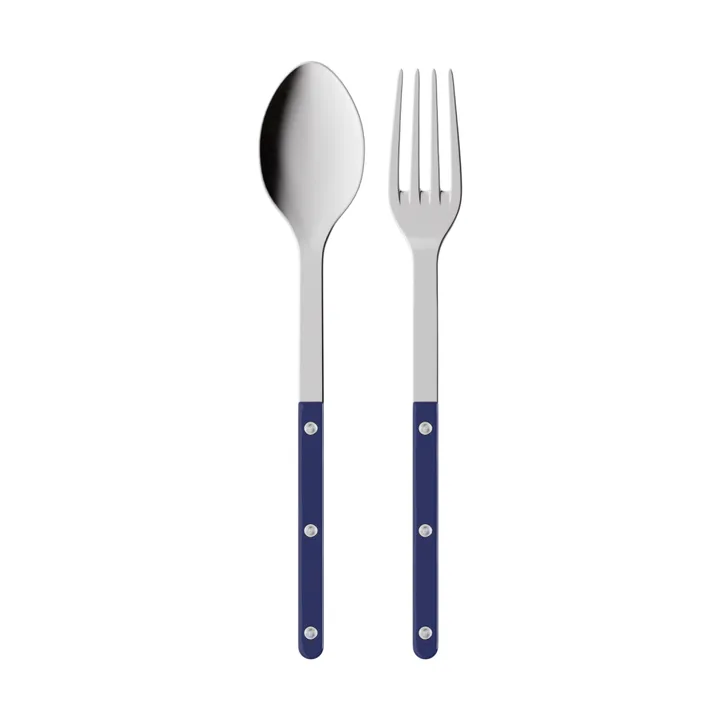 Bistrot solid serveringsbestikk 2 deler - Navy blue - SABRE Paris