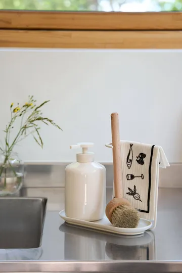 Daily oppvaskklut med mønster - Hvit, 3-pakning - Scandi Essentials