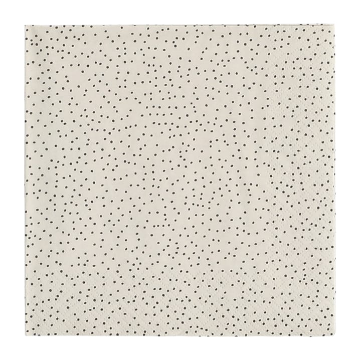 Grain servietter 33 x 33 cm 20-pakning - sand-svart - Scandi Essentials