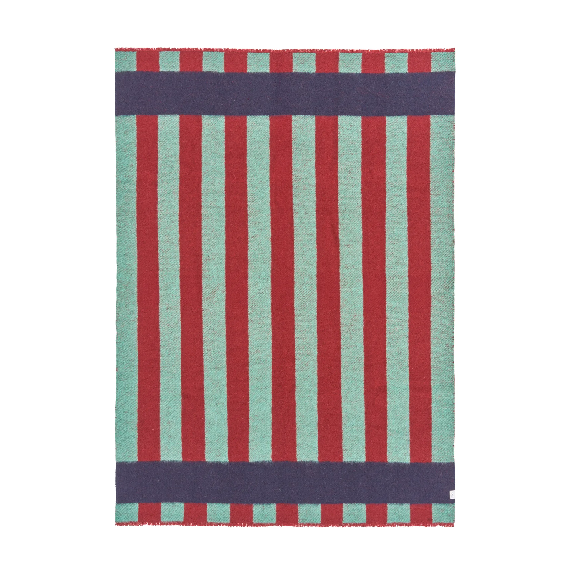 Aisles ullpledd 130x180 cm, Grønn Scandi Living