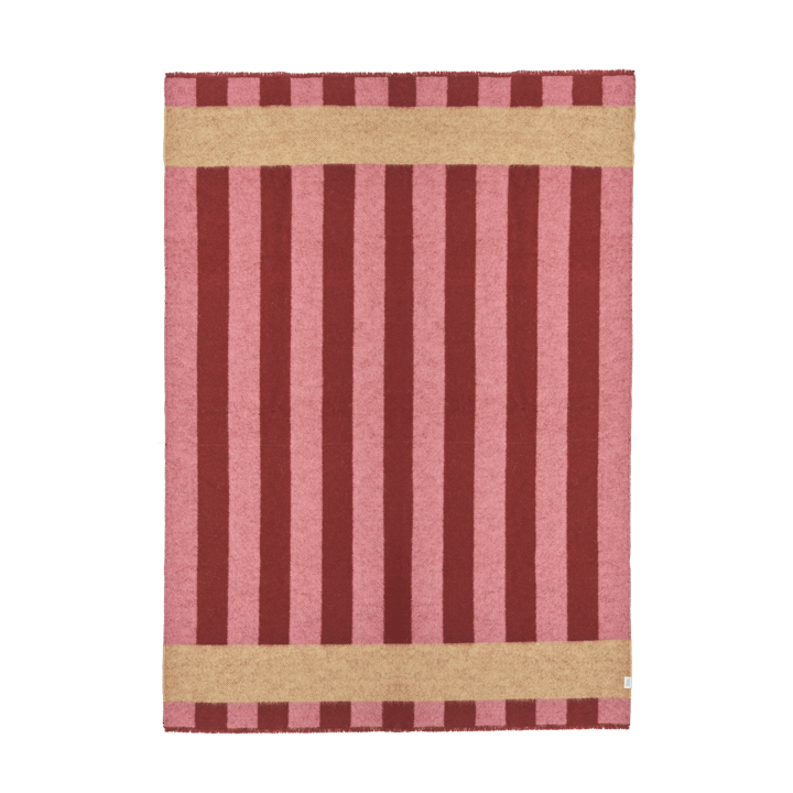 Aisles ullpledd 130x180 cm - Rød - Scandi Living