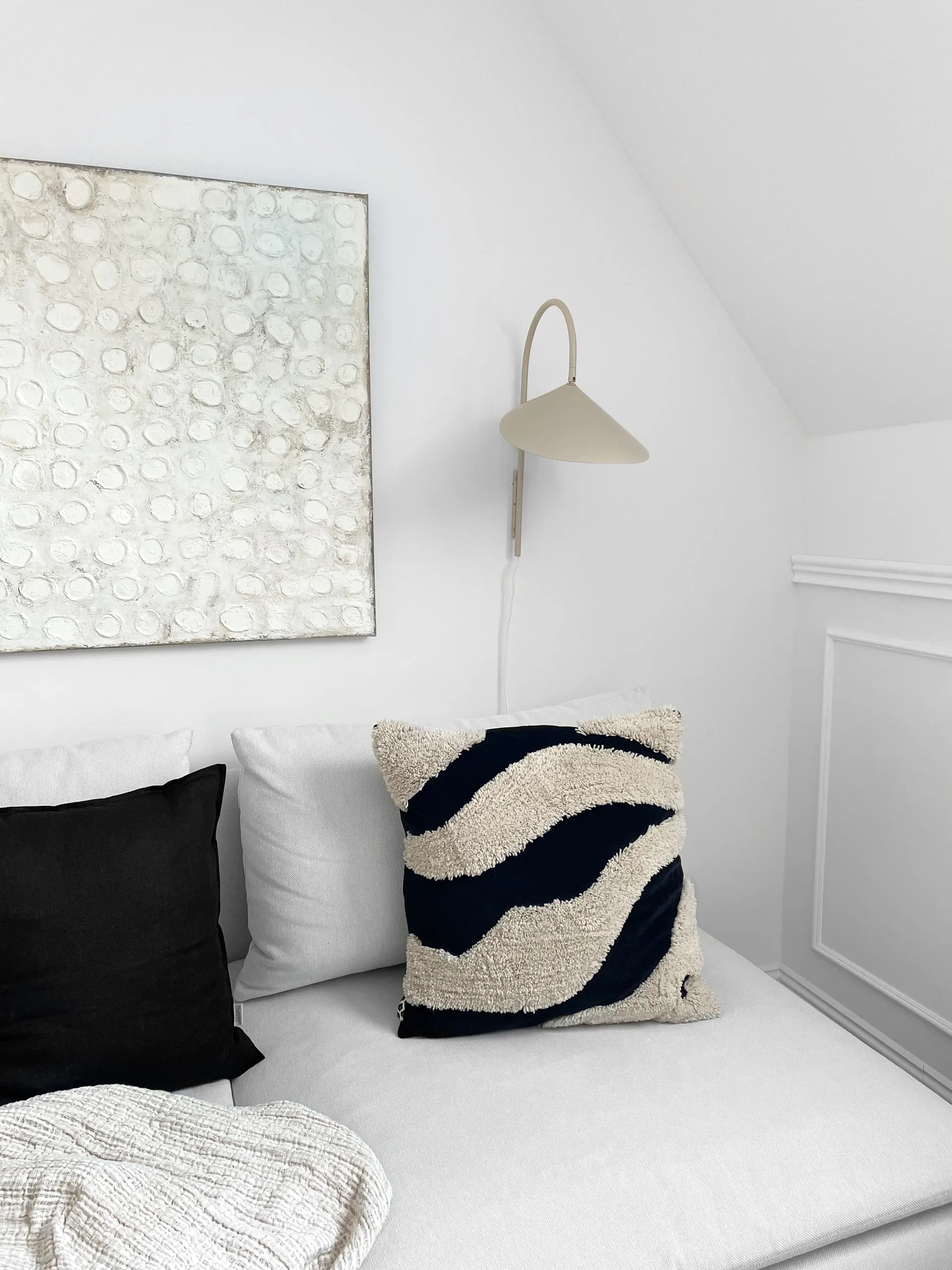 Calm putetrekk lin 50 x 50 cm, Carbon Scandi Living