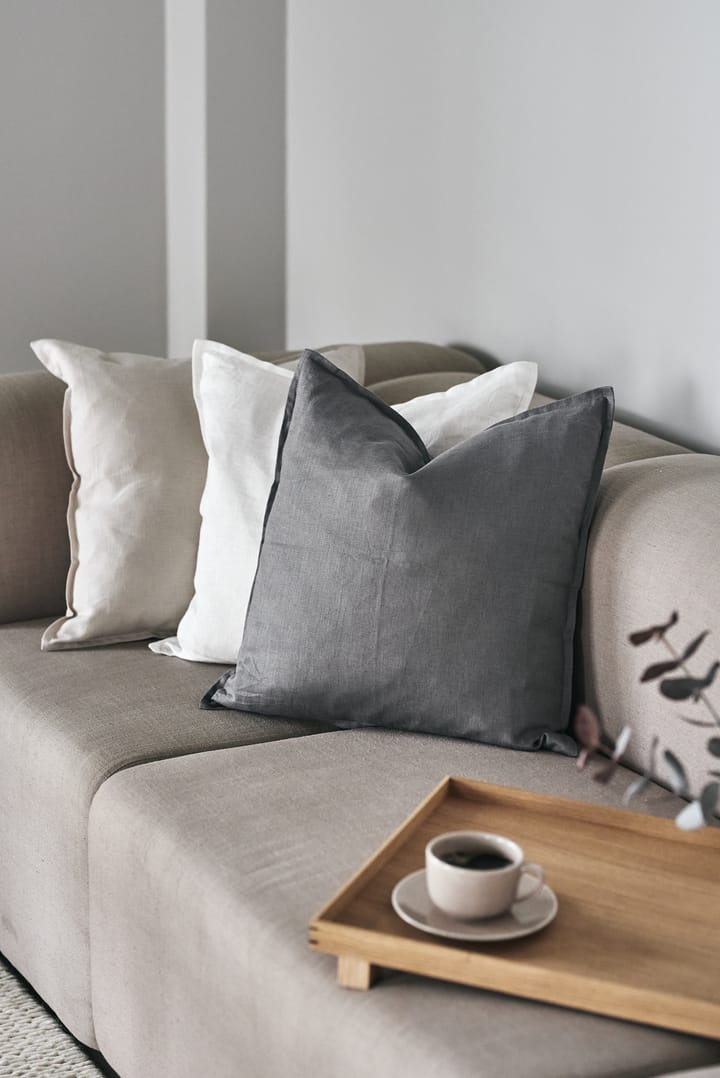 Calm putetrekk lin 50 x 50 cm, Charcoal  Scandi Living