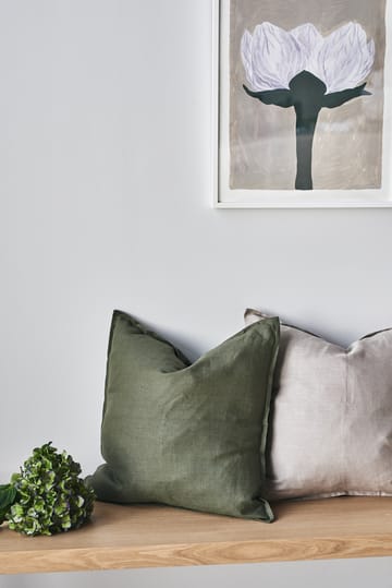 Calm putetrekk lin 50 x 50 cm - Forest Green - Scandi Living