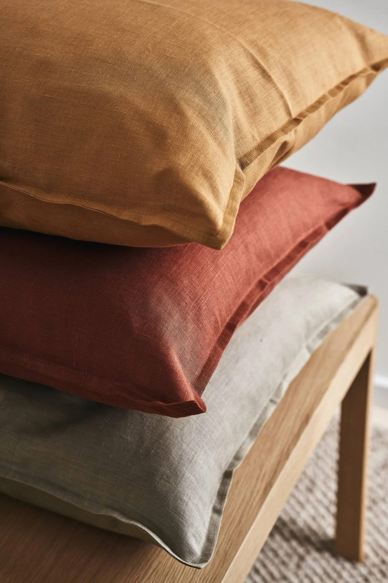 Calm putetrekk lin 50 x 50 cm, Sand  Scandi Living
