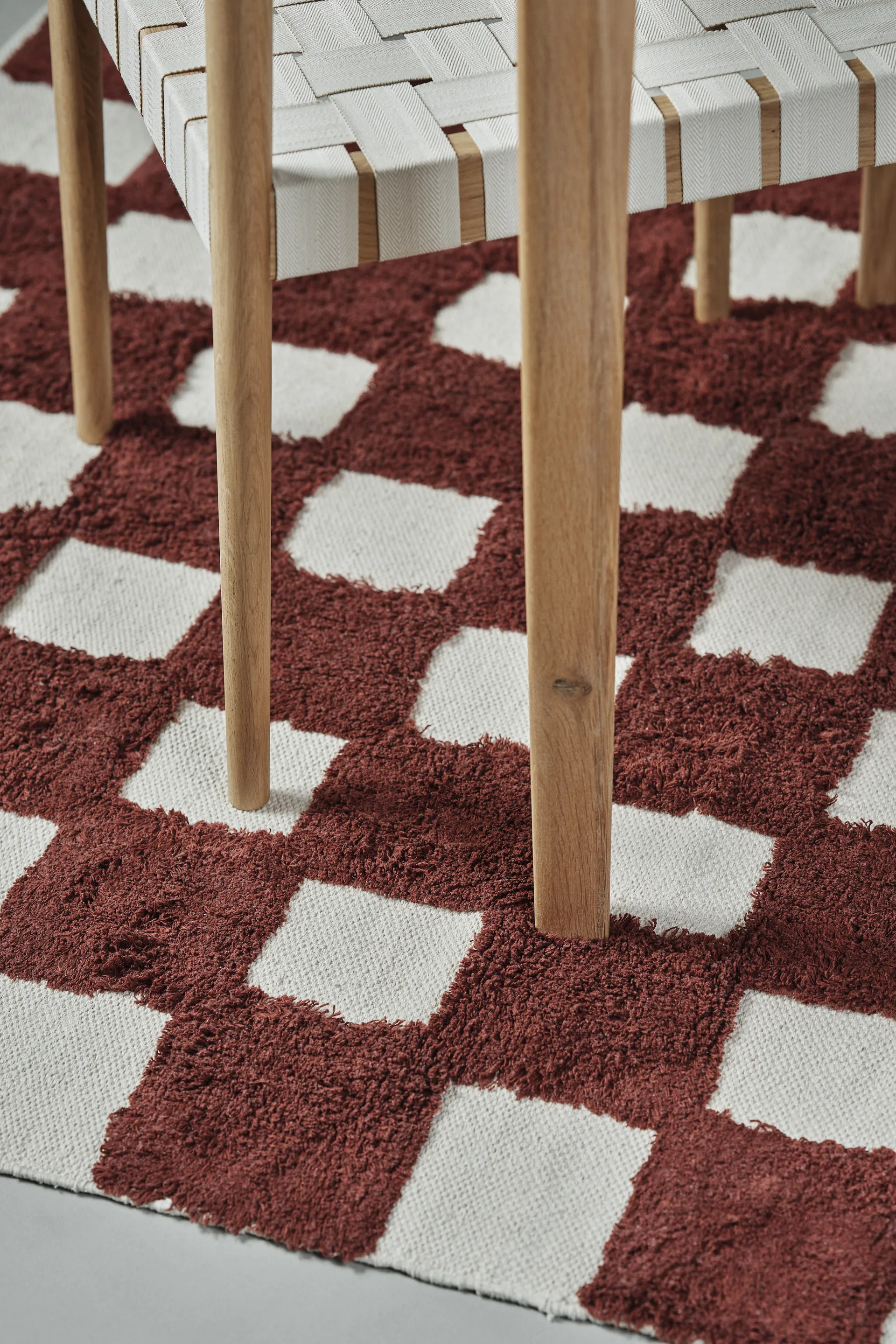 Checker Play teppe 170x240 cm, Rust Scandi Living