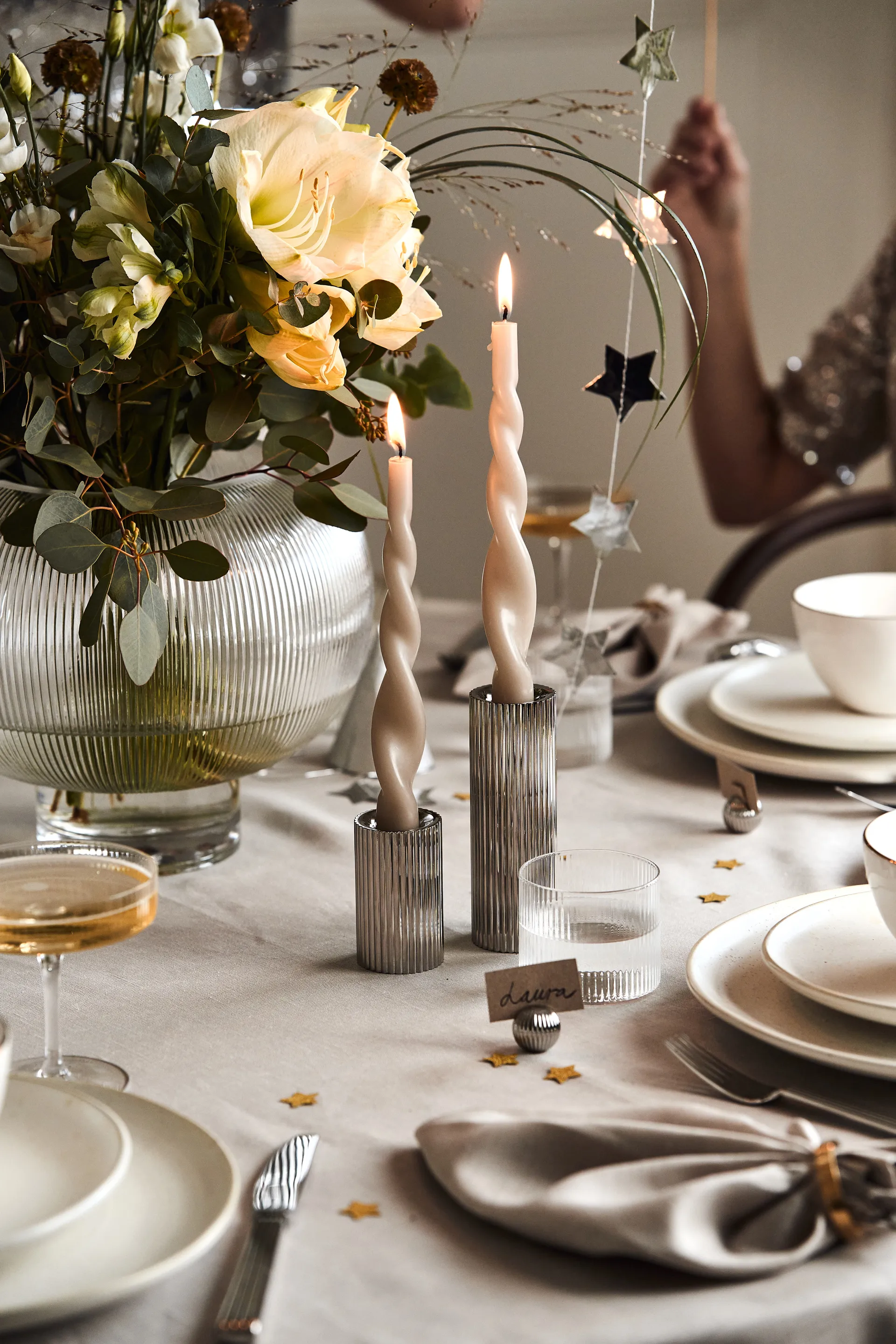 Clean servietter 45 x 45 cm 4-stk., Greige Scandi Living