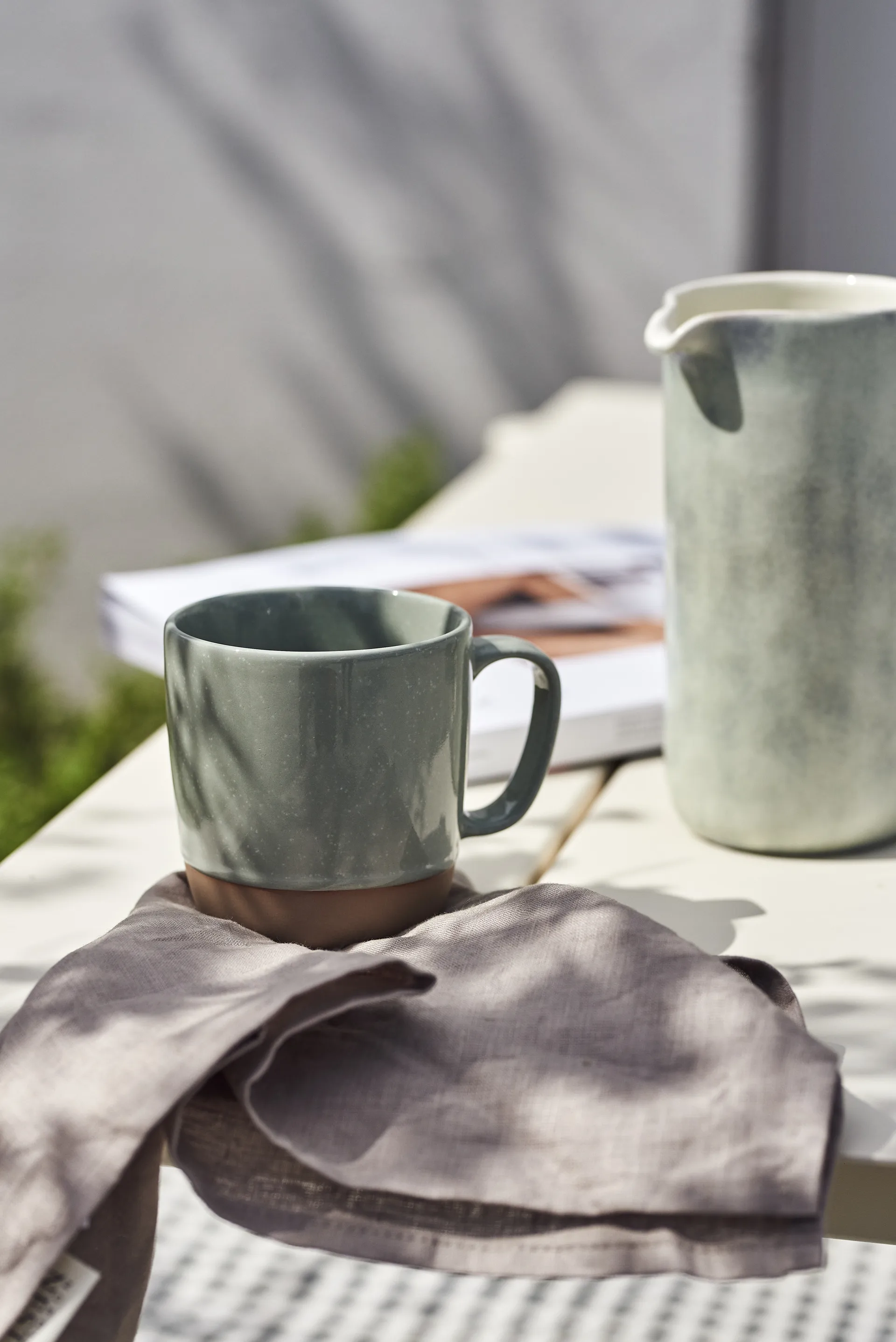 Clean servietter 45 x 45 cm 4-stk., smokey blue Scandi Living