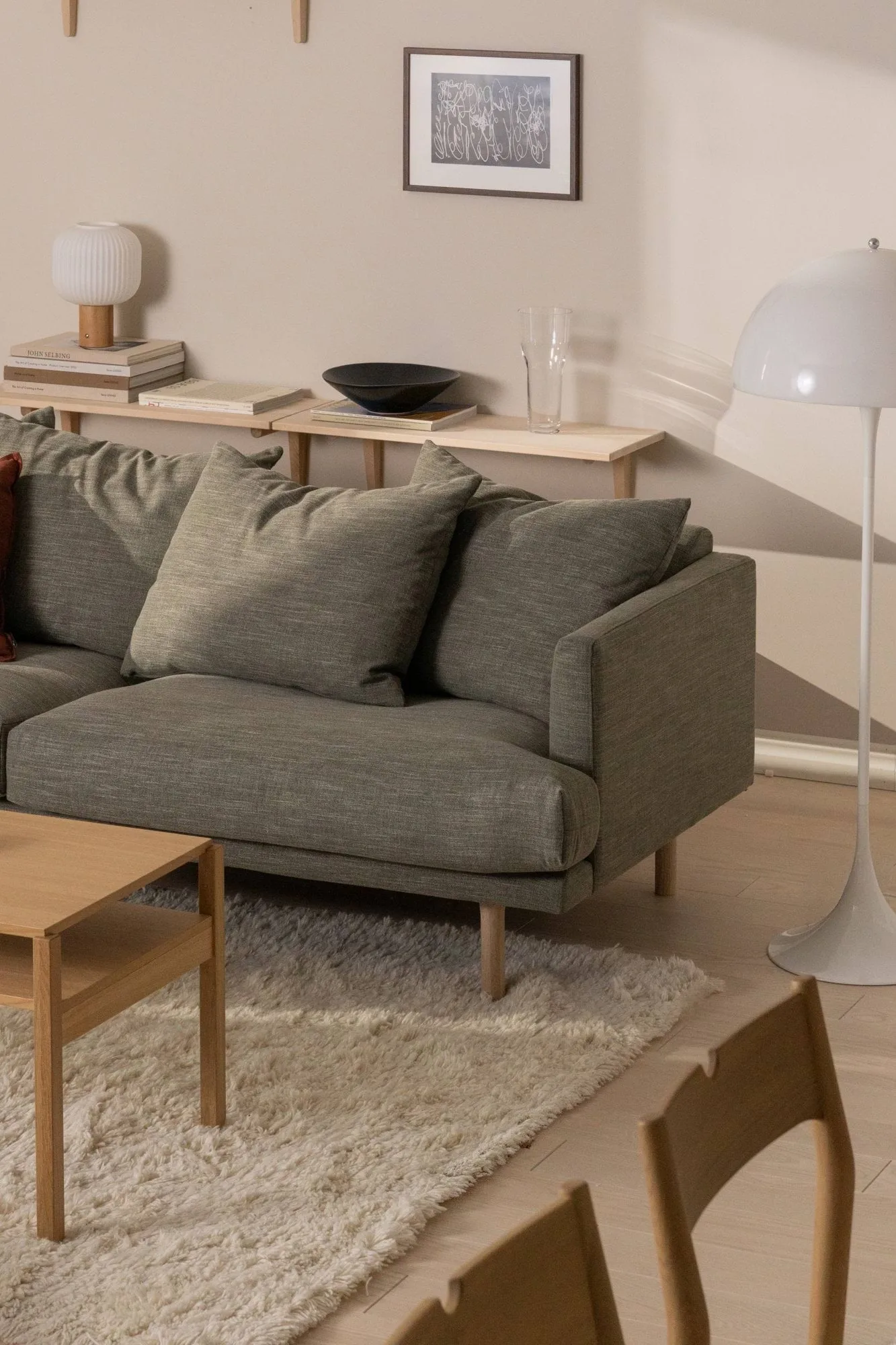 Cozy ullteppe naturhvit, 170x240 cm Scandi Living