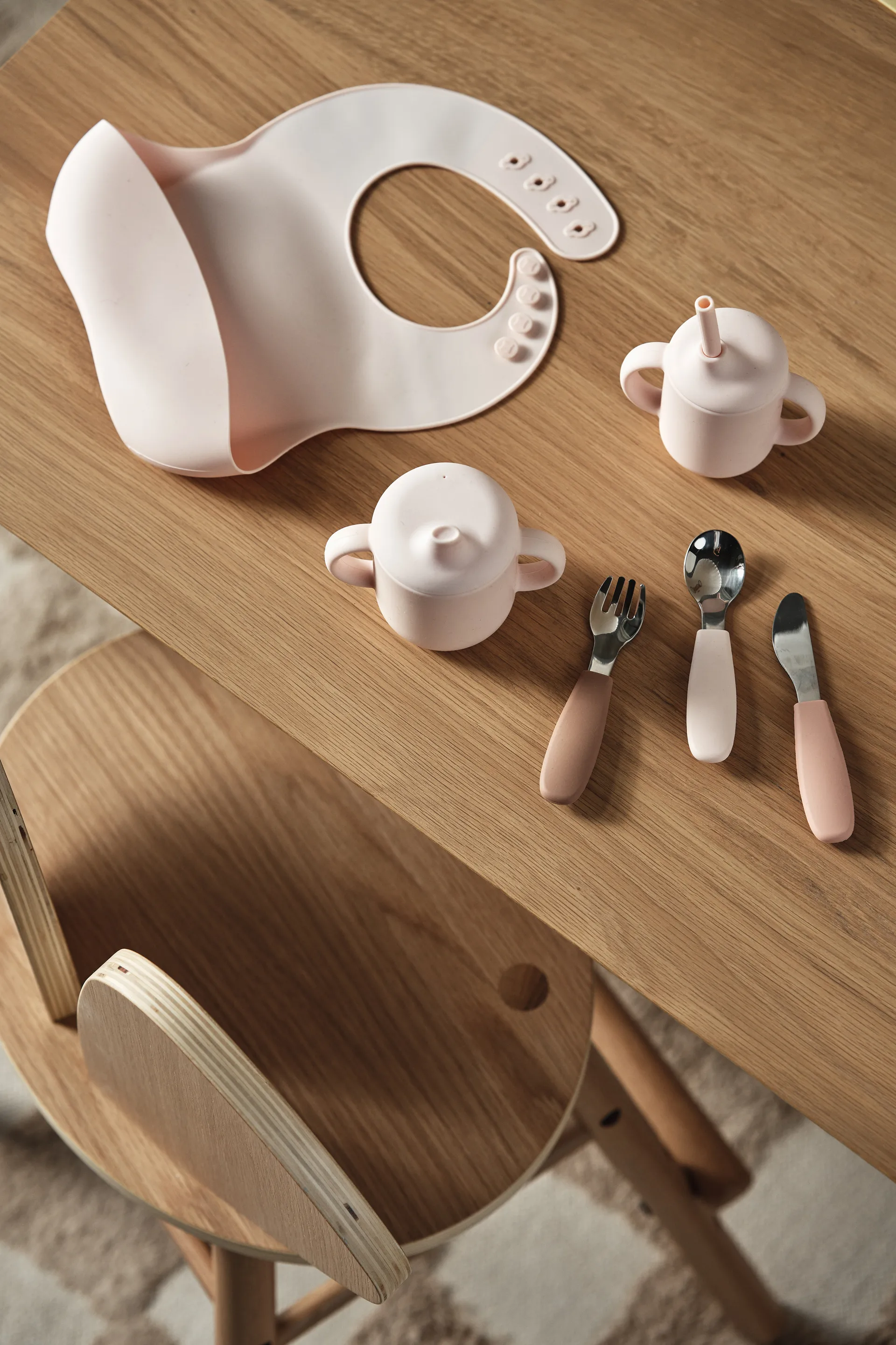 Dine bestikksett silikon 3 deler, Blush Scandi Living