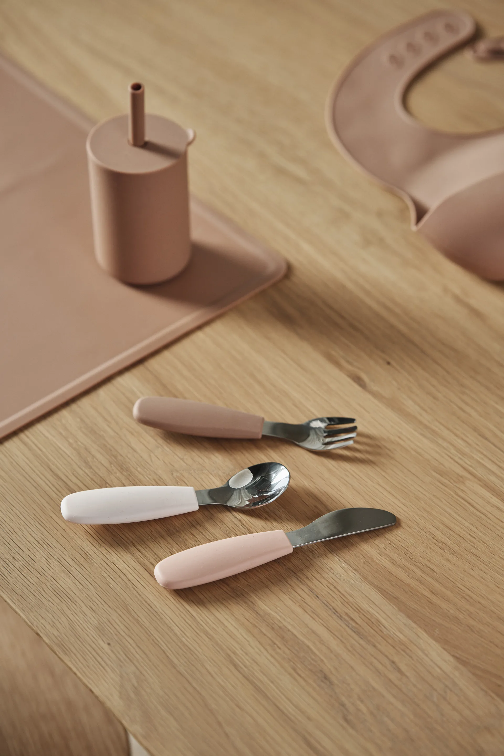 Dine bestikksett silikon 3 deler, Blush Scandi Living