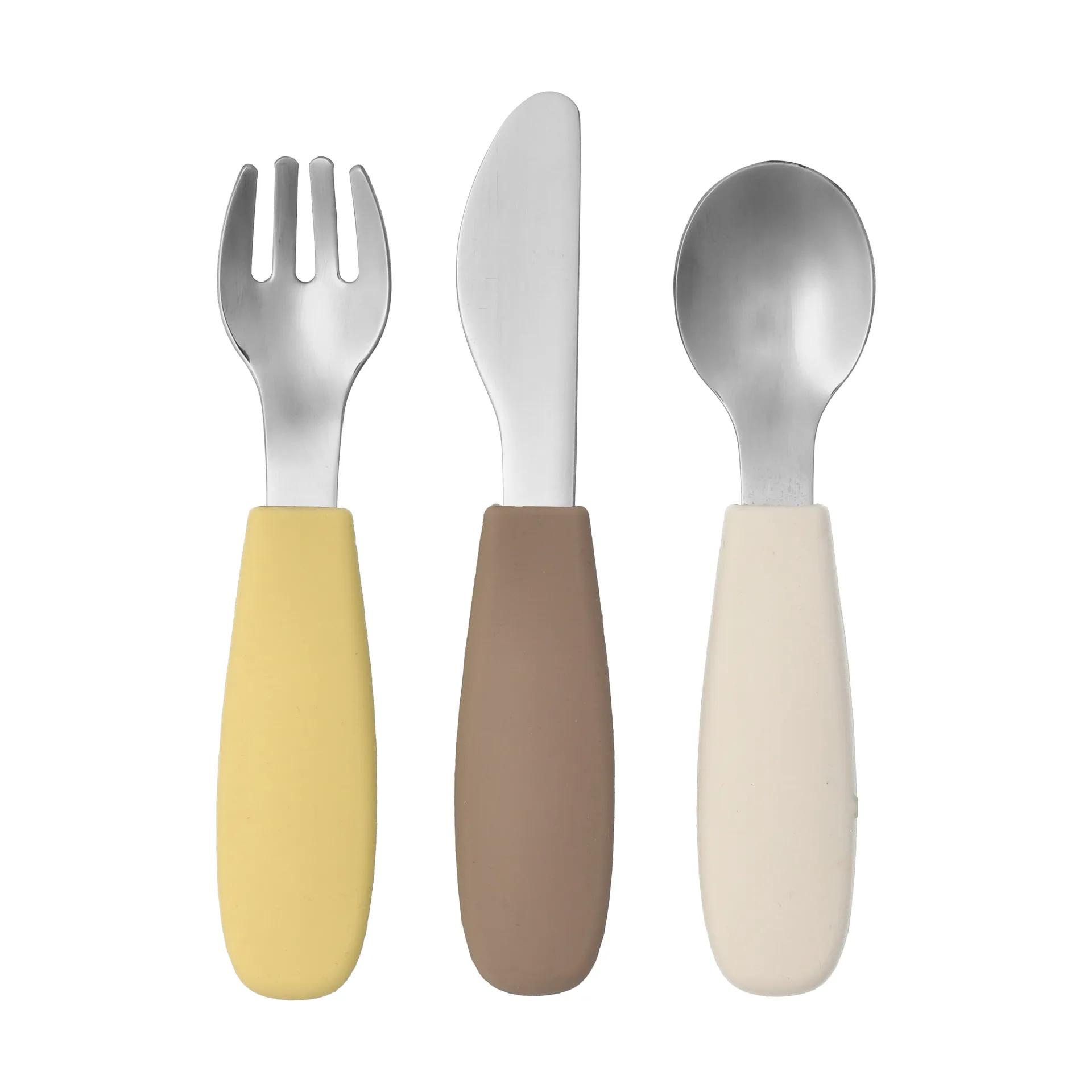 Dine bestikksett silikon 3 deler, Taupe Scandi Living