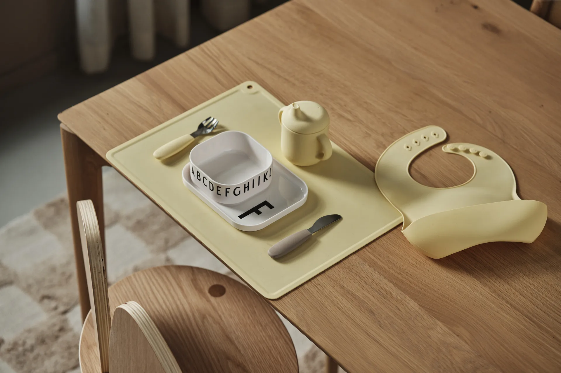 Dine bestikksett silikon 3 deler, Taupe Scandi Living