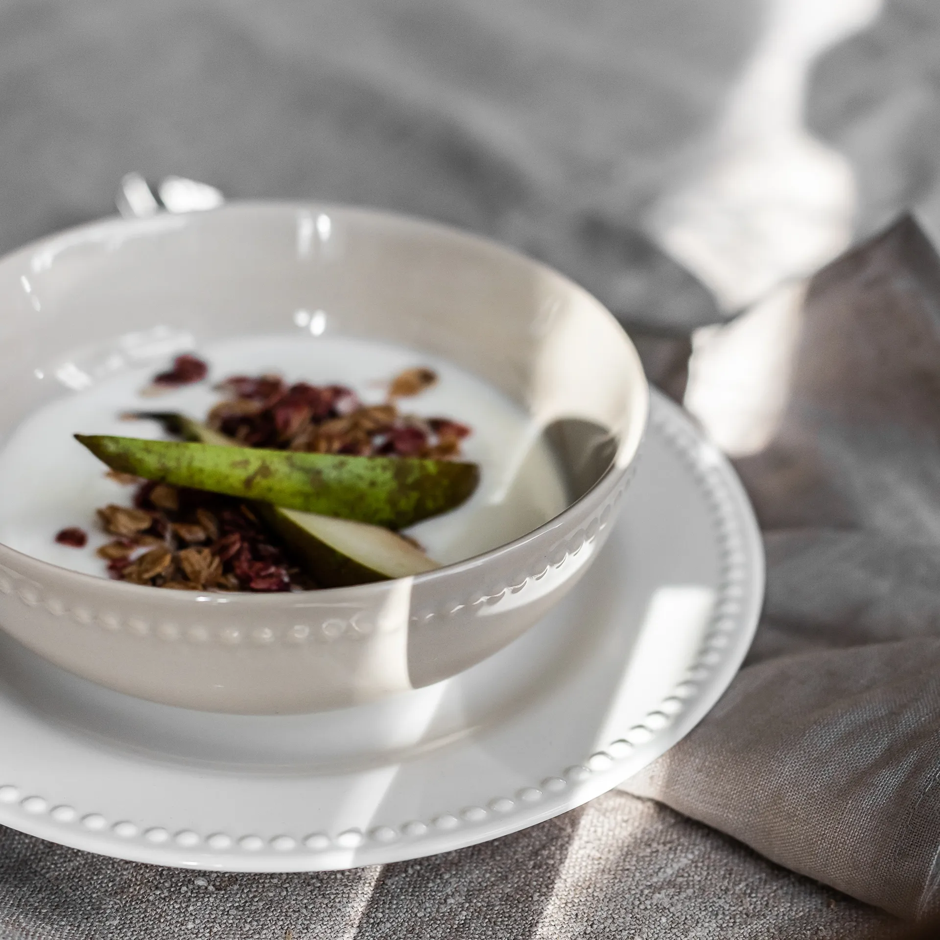 Dots frokostbolle 60 cl 4 stk., Kremhvit Scandi Living