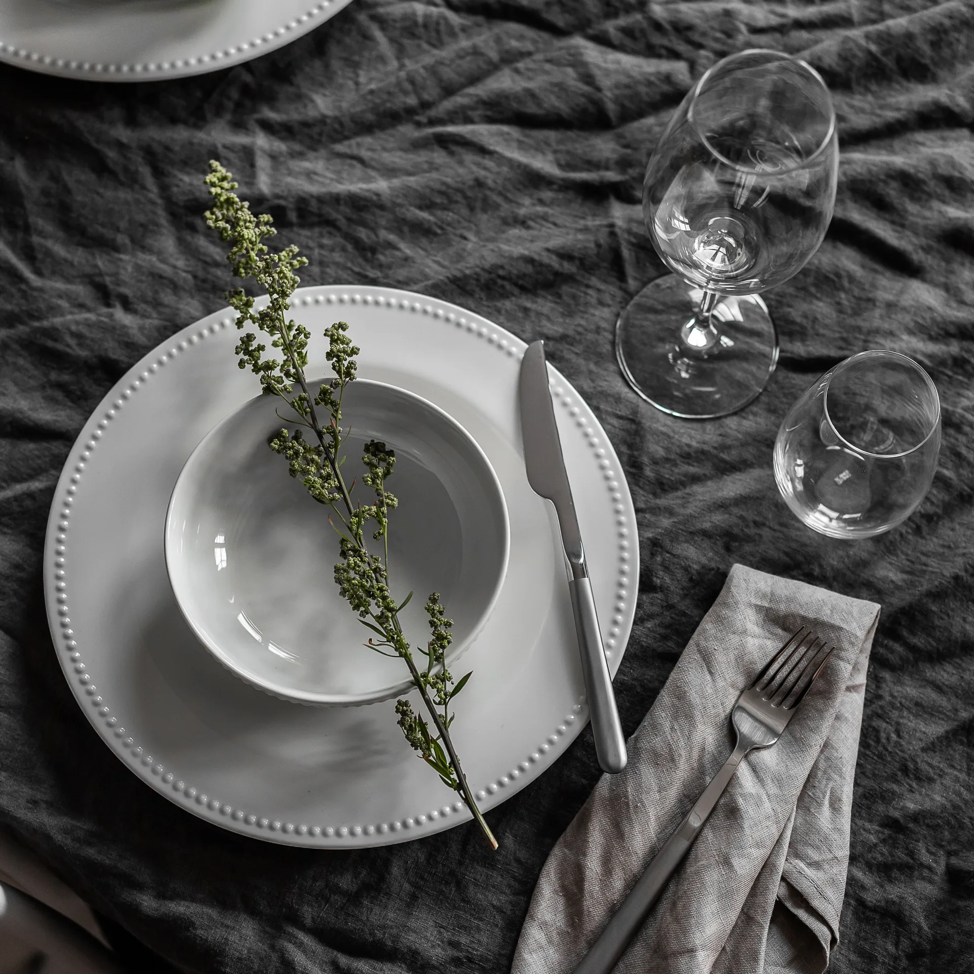 Dots frokostbolle 60 cl 4 stk., Kremhvit Scandi Living
