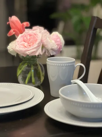 Dots krus 35 cl 4 stk. - Grått - Scandi Living