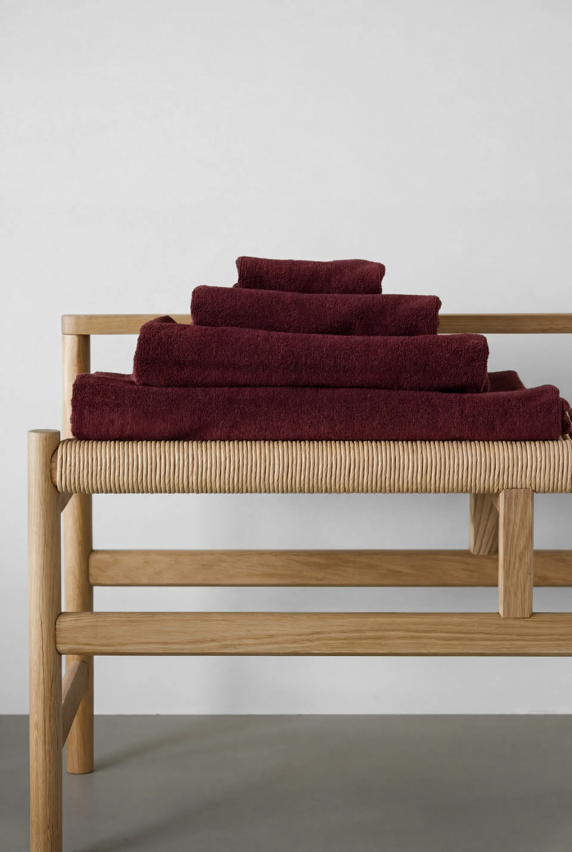 Drift badehåndkle 100x150 cm 2‑pakning - Rød,  Scandi Living