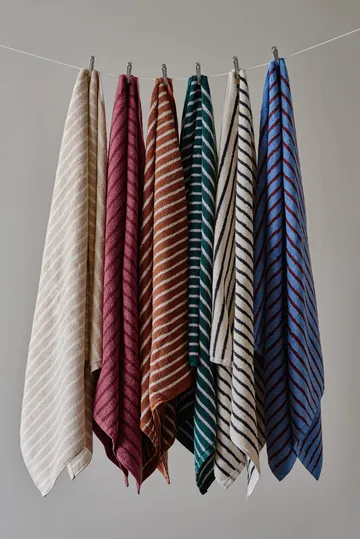Drift badehåndkle 100x150 cm - Blå-rød - Scandi Living