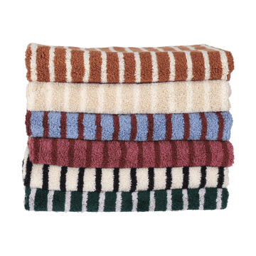 Drift badehåndkle 70x140 cm - Beige-hvit - Scandi Living
