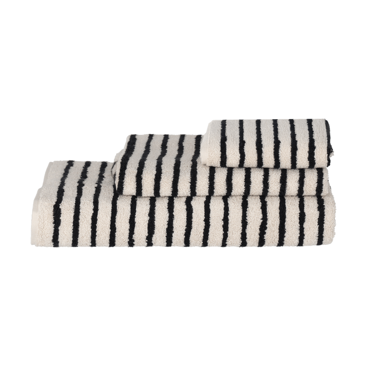 Drift badehåndkle 70x140 cm, Hvit-svart Scandi Living