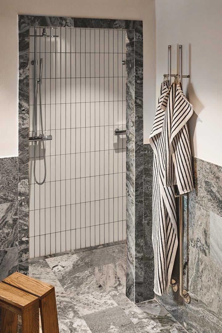 Drift badehåndkle 70x140 cm, Hvit-svart Scandi Living