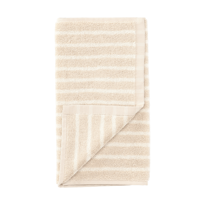 Drift håndkle 30x50 cm - Beige-hvit - Scandi Living