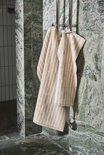 Drift håndkle 50x70 cm - Beige-hvit - Scandi Living