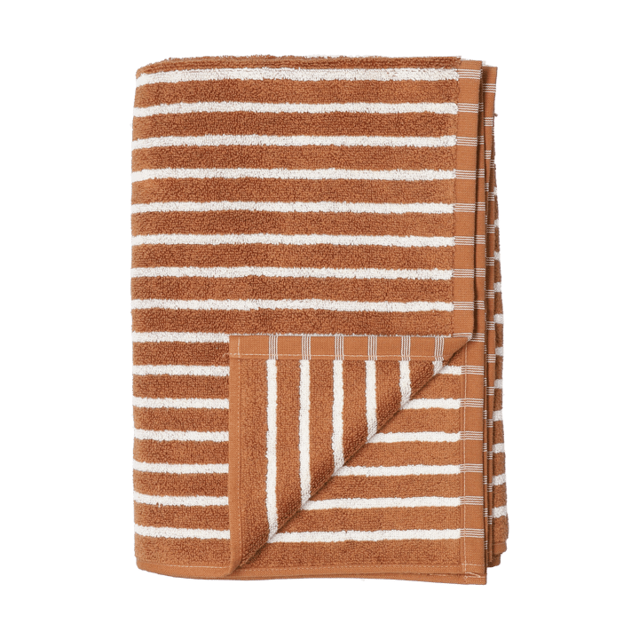 Drift håndkle 50x70 cm - Brun-hvit - Scandi Living