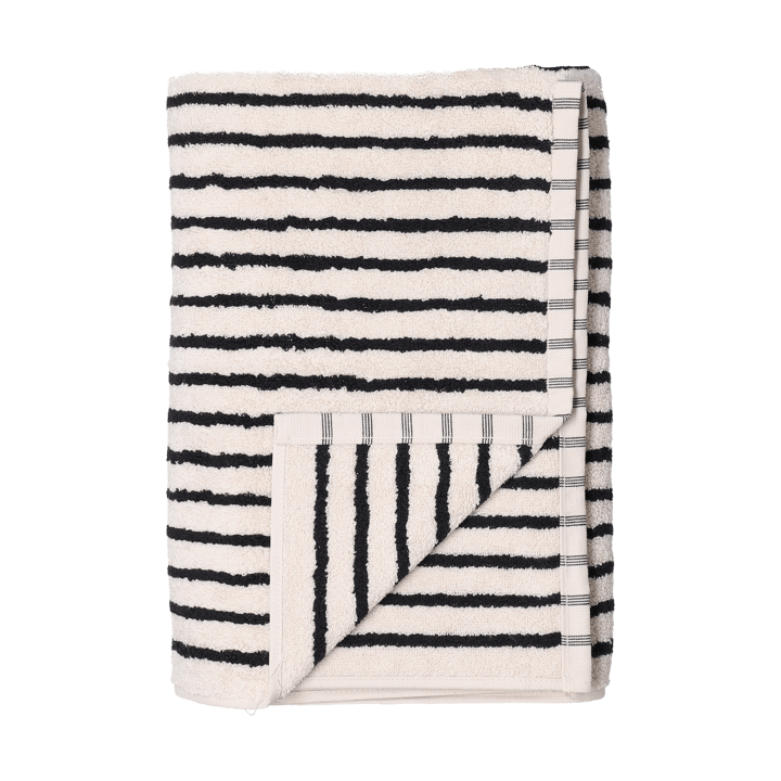 Drift håndkle 50x70 cm - Hvit-svart - Scandi Living