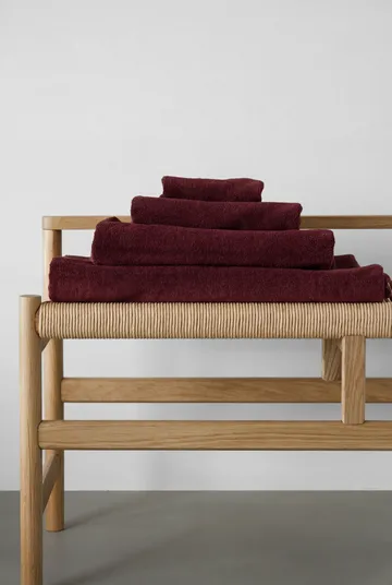 Drift håndklesett 4 deler - Rød - Scandi Living