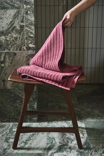 Drift håndklesett 4 deler - Rosa-rød - Scandi Living
