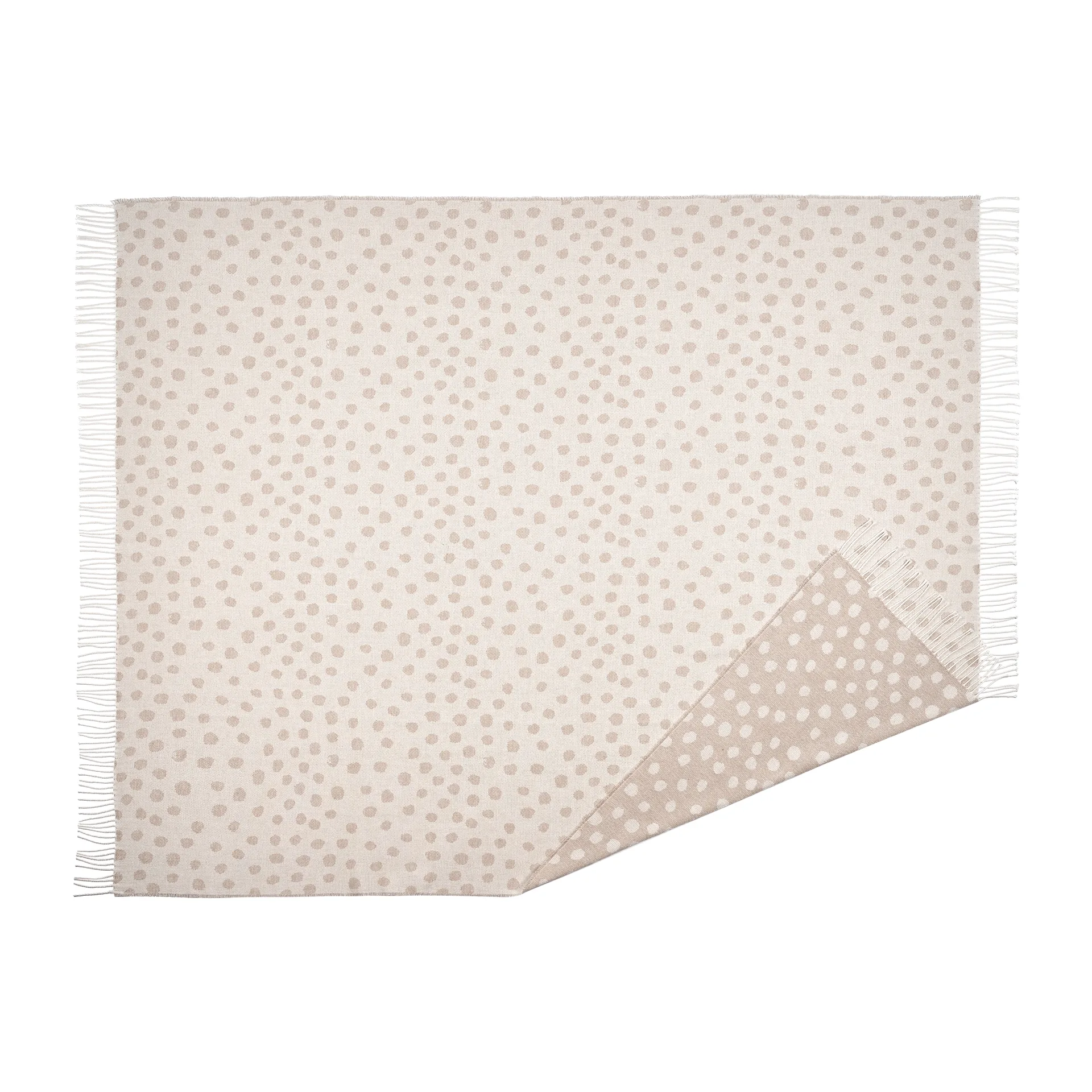 Droplets bomullspledd 130 x 185 cm, Beige Scandi Living
