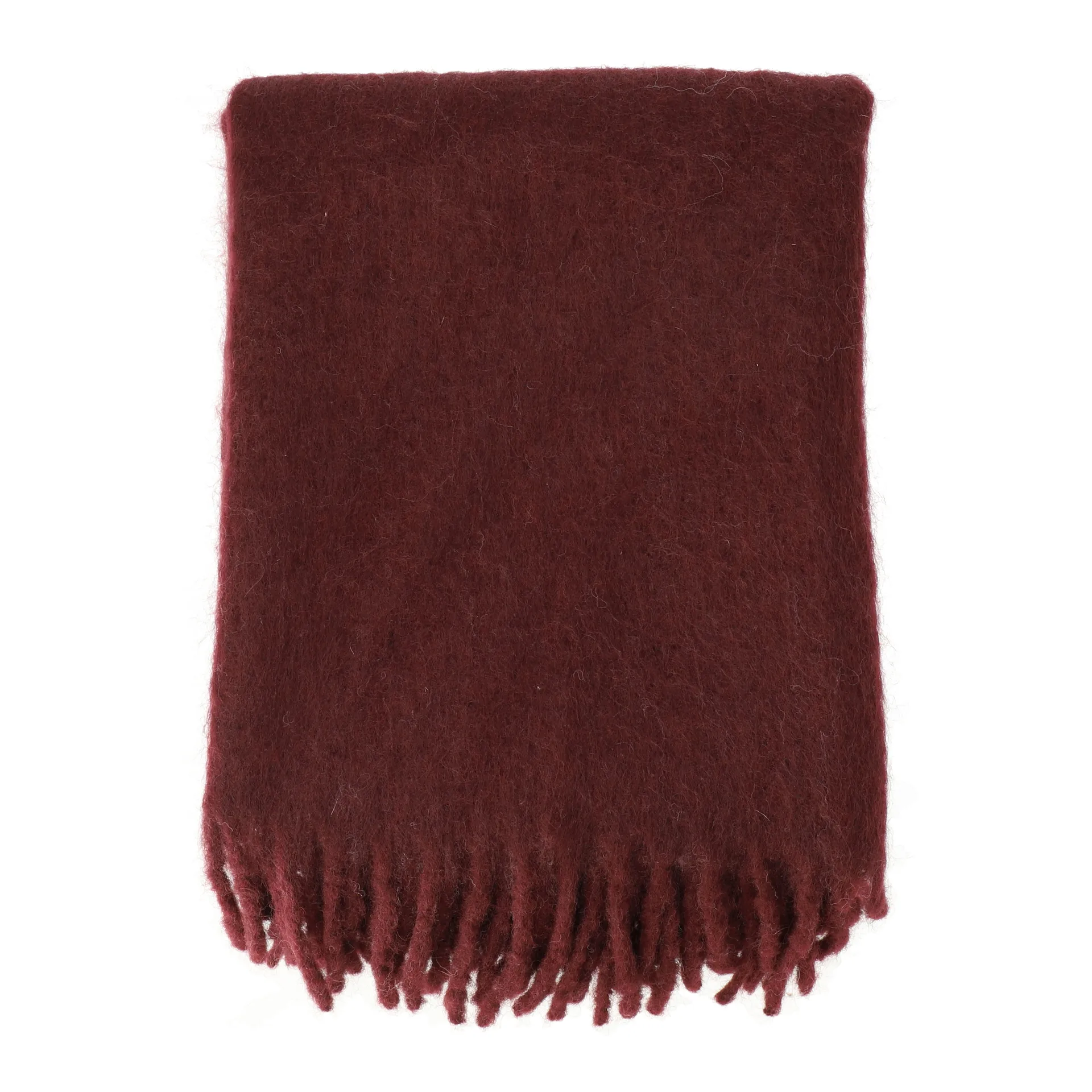 Dune mohair pledd 130x170 cm, Plum Scandi Living