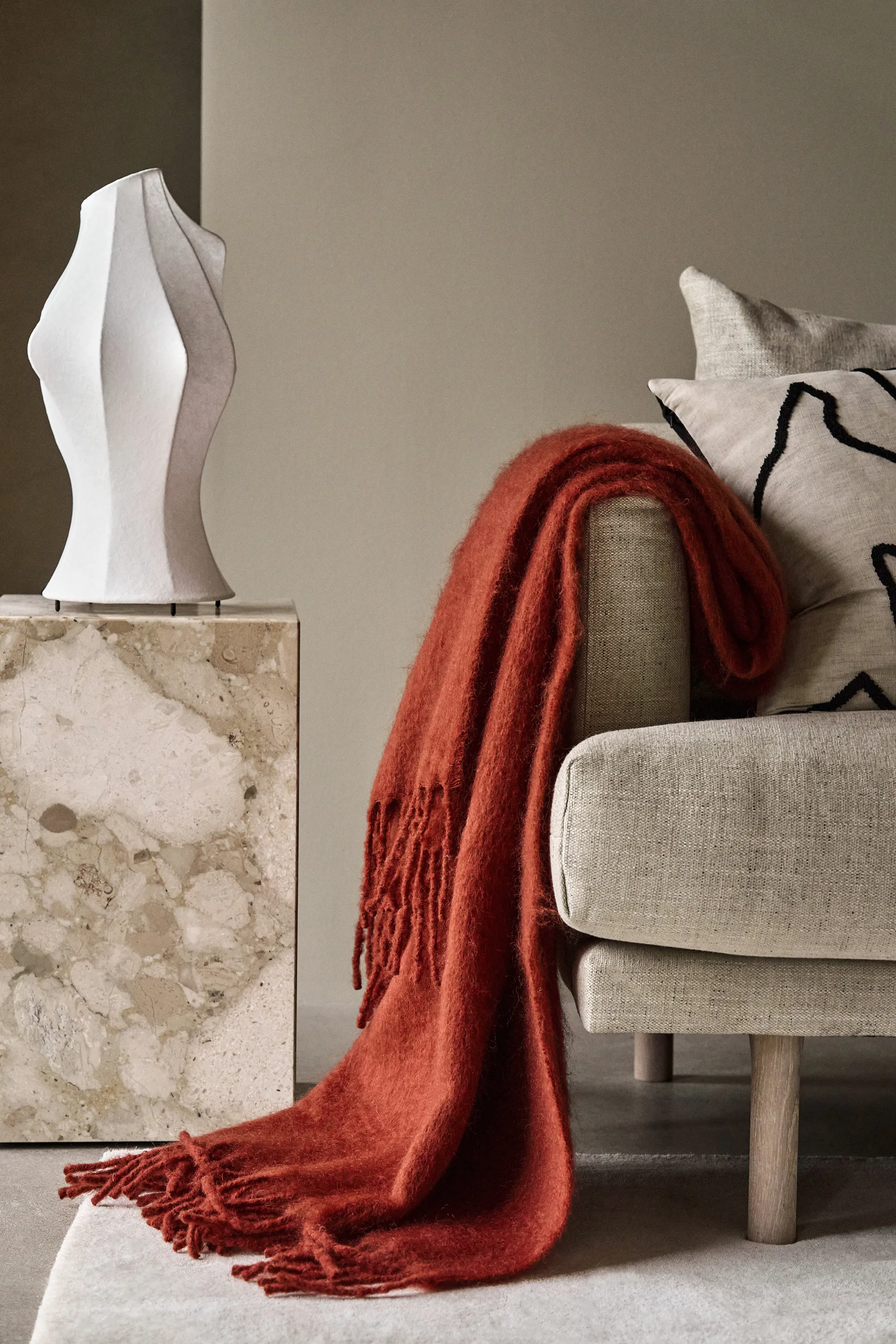 Dune mohair pledd 130x170 cm, Sienna Scandi Living