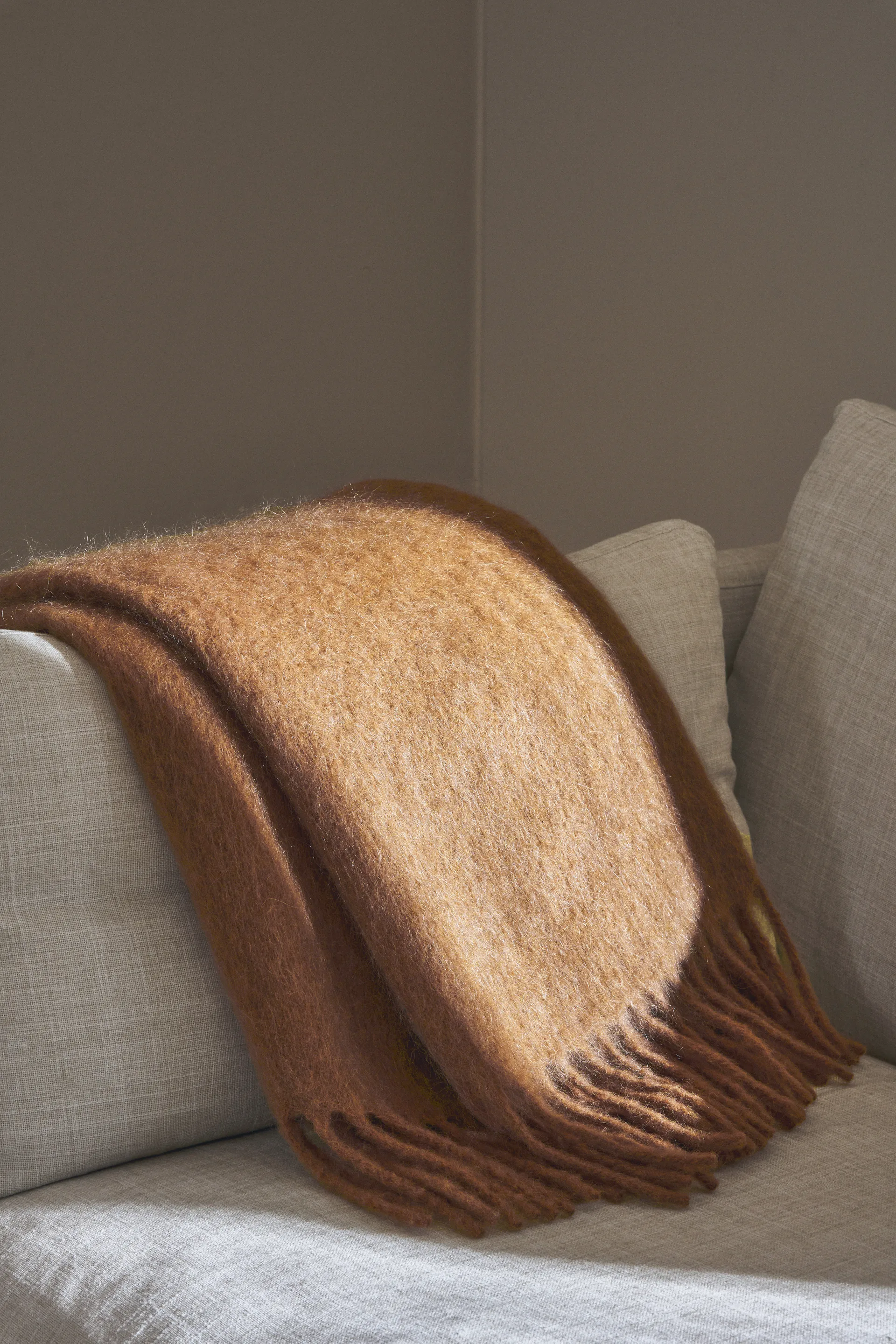 Dune mohair pledd 130x170 cm, Wheat Scandi Living