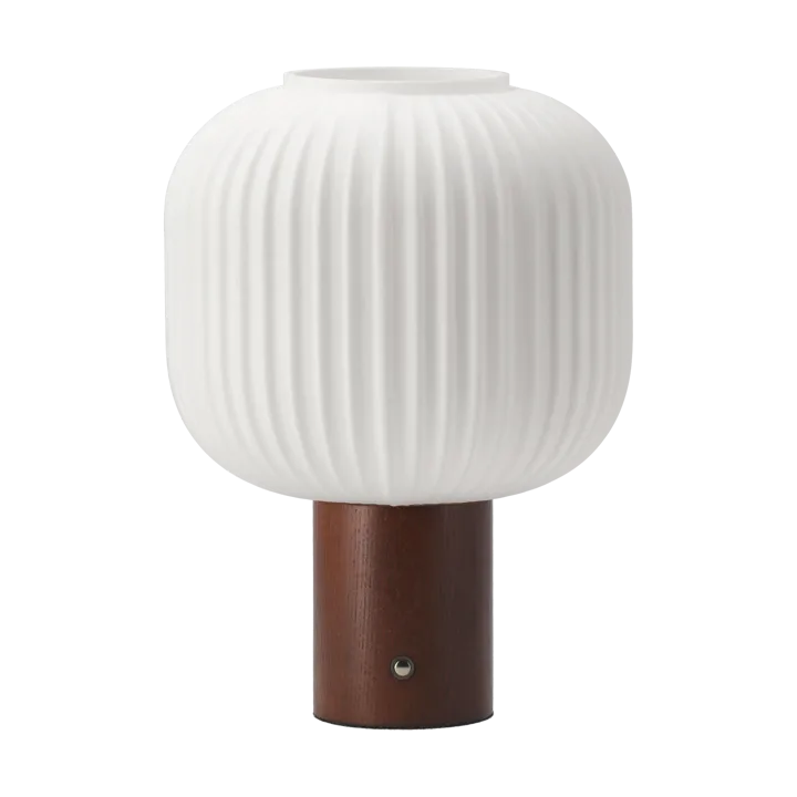 Fair portabel bordlampe - Frosta glass-mørkbeiset ask - Scandi Living