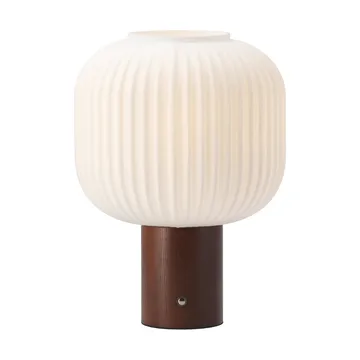 Fair portabel bordlampe - Frosta glass-mørkbeiset ask - Scandi Living