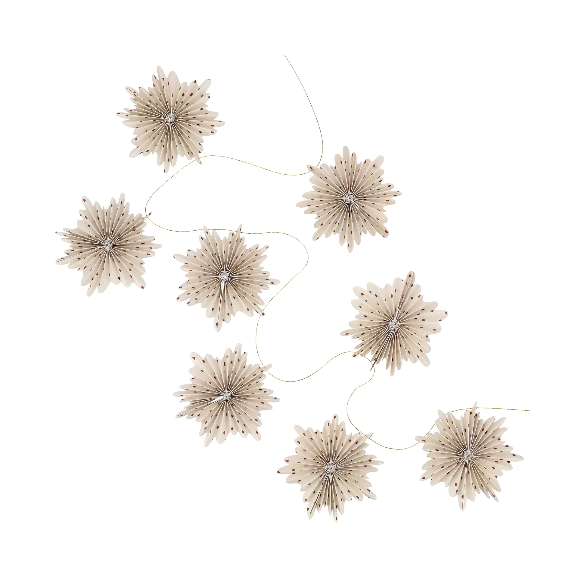 Festive girlander 3 m, Rød ,prikkete Scandi Living