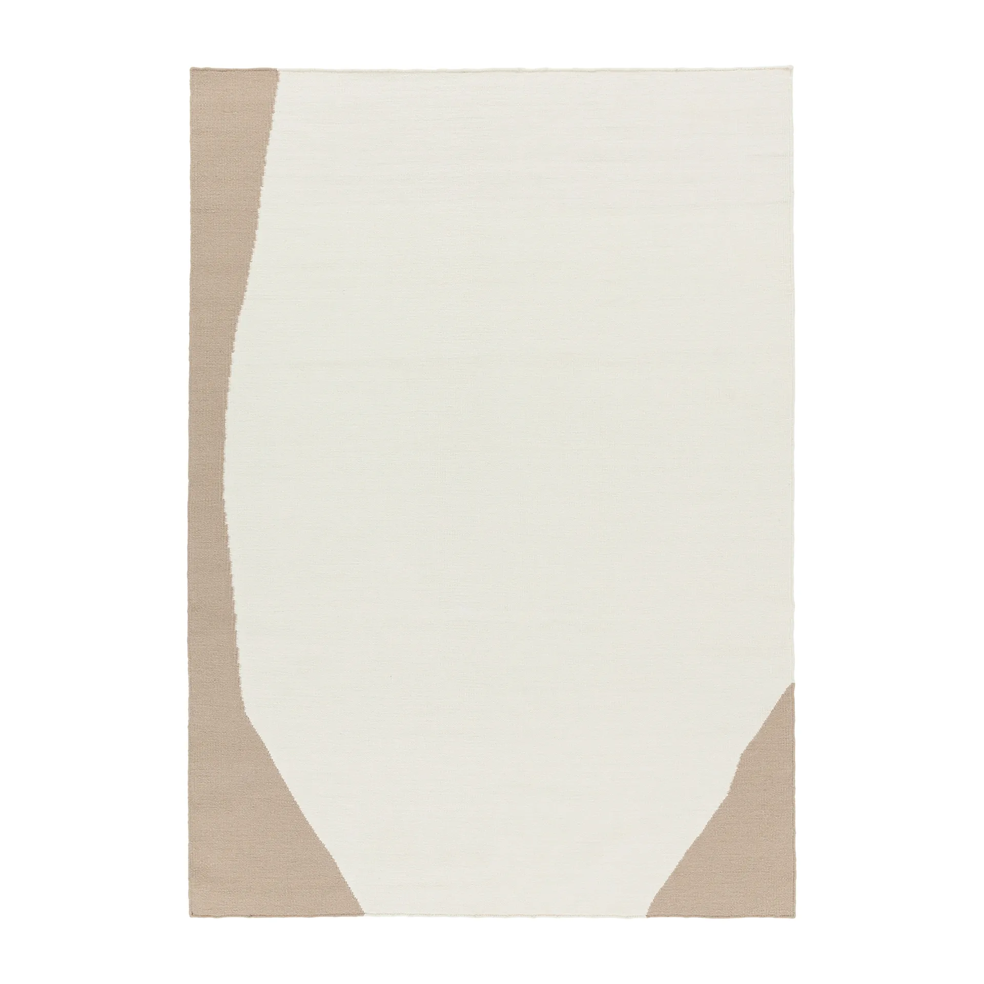 Flow ullteppe hvit-beige, 170x240 cm Scandi Living