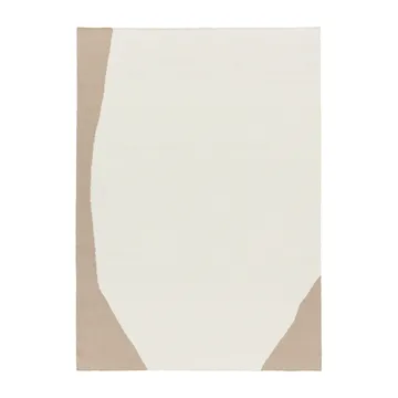 Flow ullteppe hvit-beige - 170x240 cm - Scandi Living