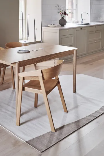 Flow ullteppe hvit-beige - 170x240 cm - Scandi Living