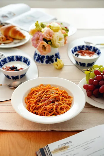 Kalk dyp tallerken 23 cm 4-stk. - hvit - Scandi Living