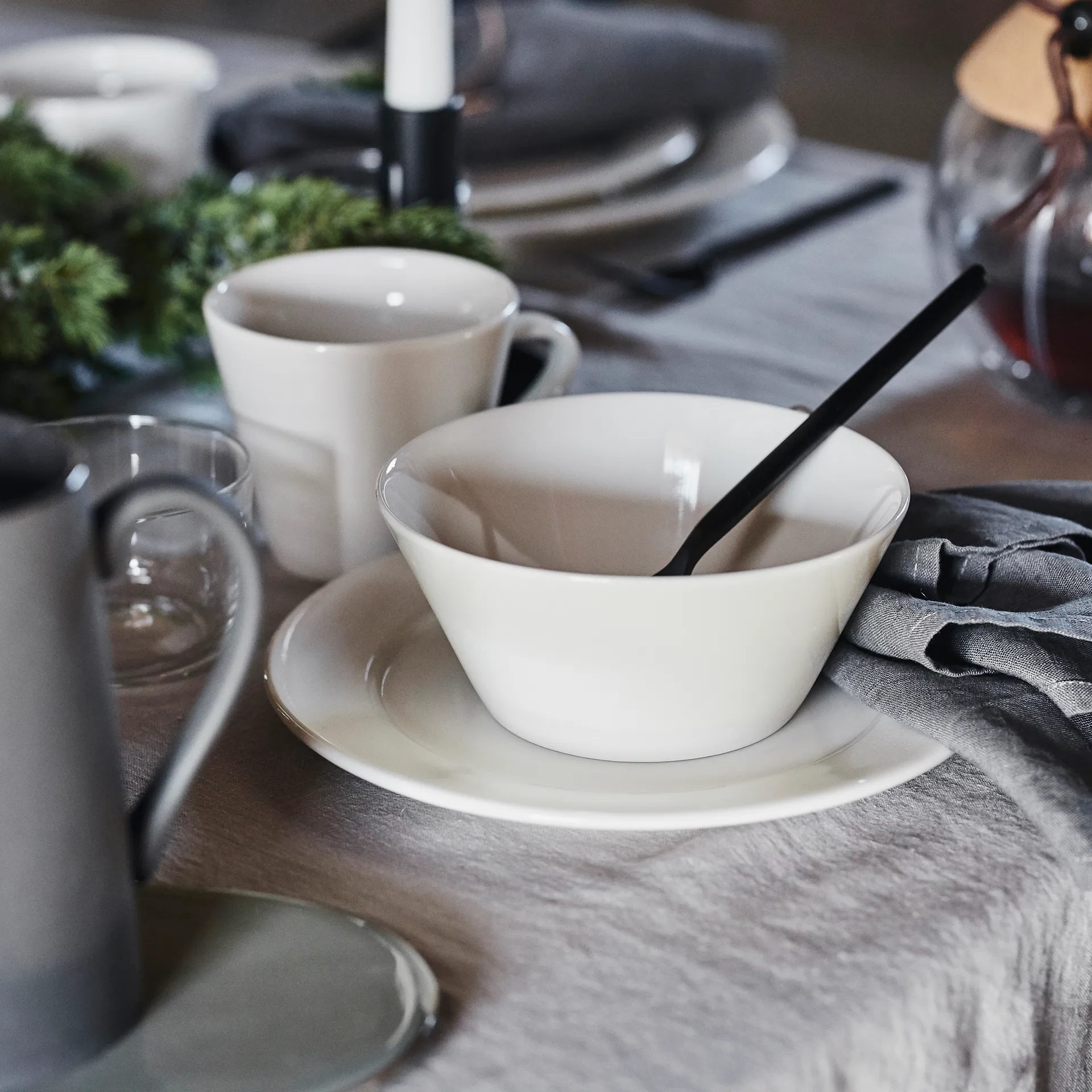 Kalk servisesett 16 deler - Hvit,  Scandi Living