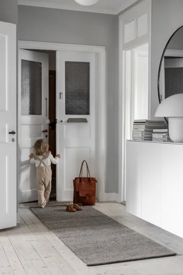 Lea ullteppe svart - 80x240 cm - Scandi Living