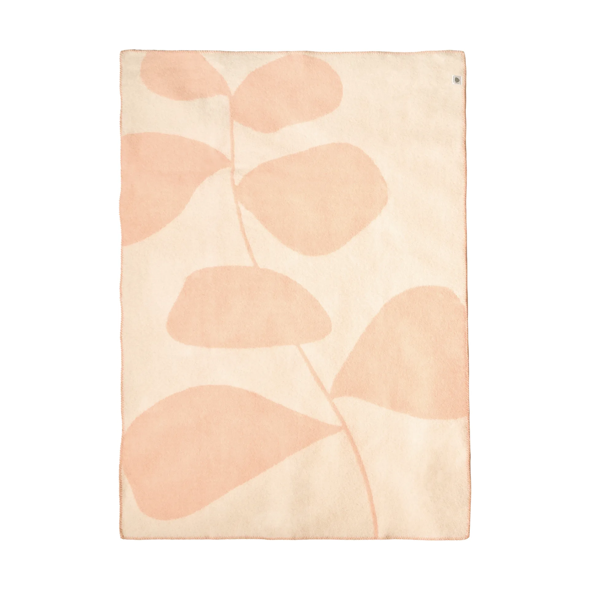 Leaf ullpledd 130x180 cm, Fersken Scandi Living