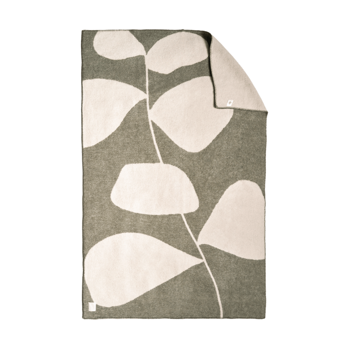 Leaf ullpledd 130x180 cm, Khaki grønn Scandi Living